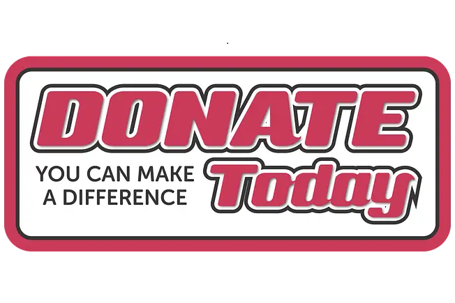 Notice saying "Donate today"