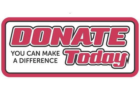 Notice saying "Donate today" Notice saying "Donate today"